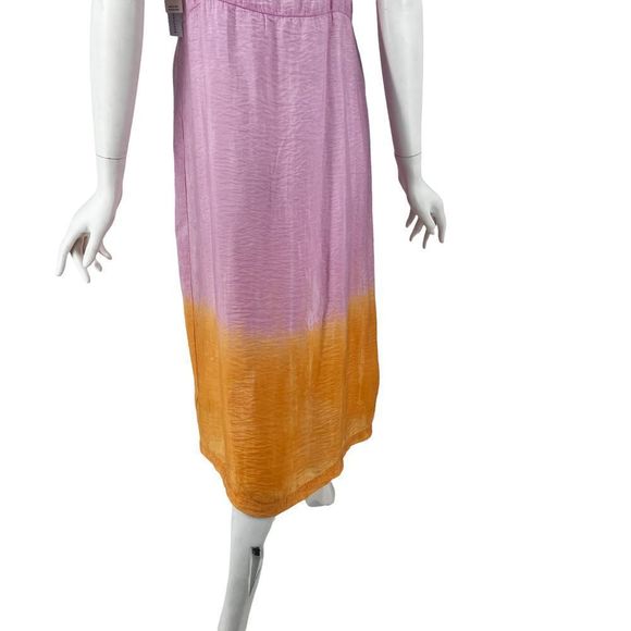 Anthropologie X Lacausa Orange Motif Alma Slip Dress Size Small NWT - Picture 8 of 11